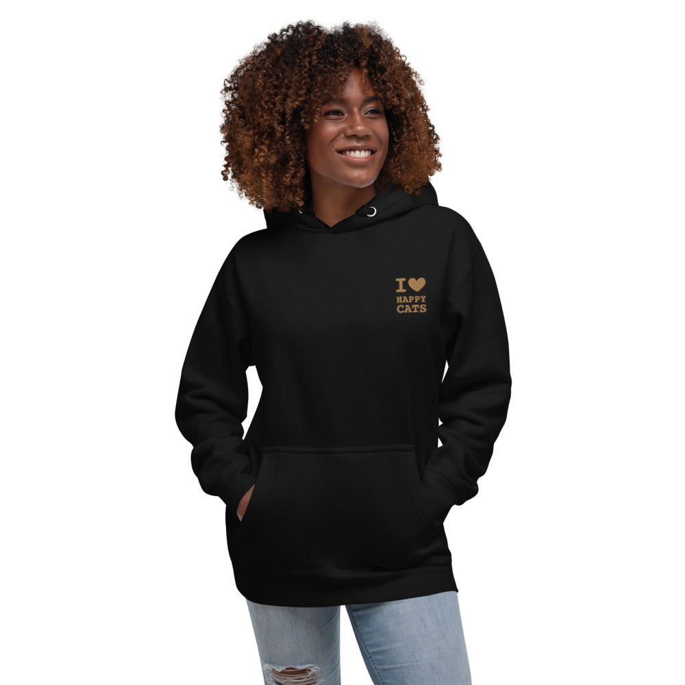 Happy Cats Hoodie with embroidered logo