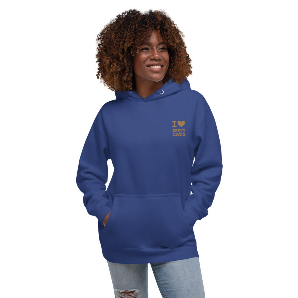 Happy Cats Hoodie with embroidered logo